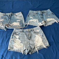 Women Jean Shorts Size 8
