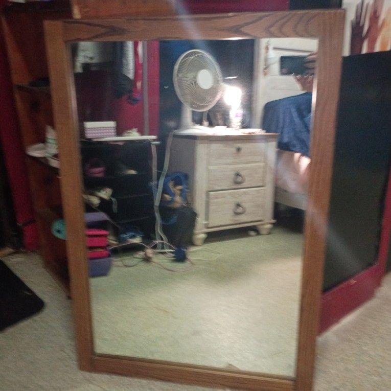 Handmade Hardwood Mirror