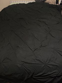 Black Comforter and Sheet (Queen)