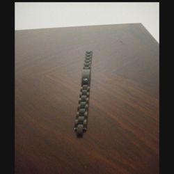 MGW Black Diamond Accent Link ID Bracelet