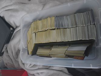 Bin full of Pokemon Cards