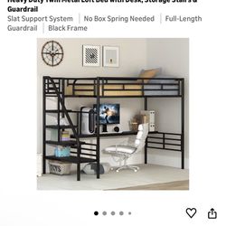 Twin Loft Bed With Desk