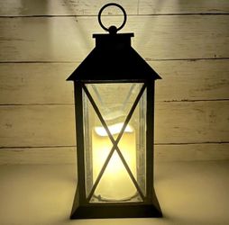 Ashland Antique Gold Distressed Style Candle Lantern 11” PRICE FIRM
