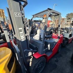 Heli 3 Stage Forklift Sideshift 5500 Lbs Pneumatic Tires