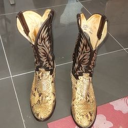 Justin Style 7889 Snake Men's Boots Shoes Size 9.5
