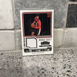 Scoot Henderson Rookie Basketball Card Patch
