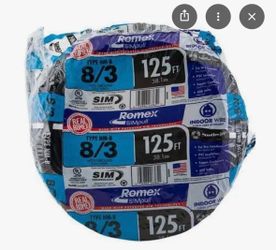 New Romex wire 8/3
