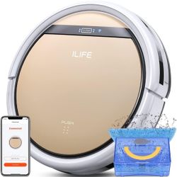 ILIFE V5s Plus - Robot aspirador y trapeador combinado con Wi-Fi/App/Alexa, aspiradora robótica automática de carga automática, delgada y silenciosa, 