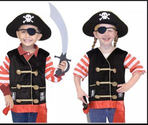 New Boys Pirate Halloween costume Ages:3-6