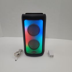 Brookstone BSSK22 Portable Bluetooth Speaker With LED Party Lights