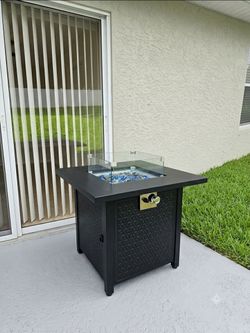 Outdoor Propane Fire Pit Table