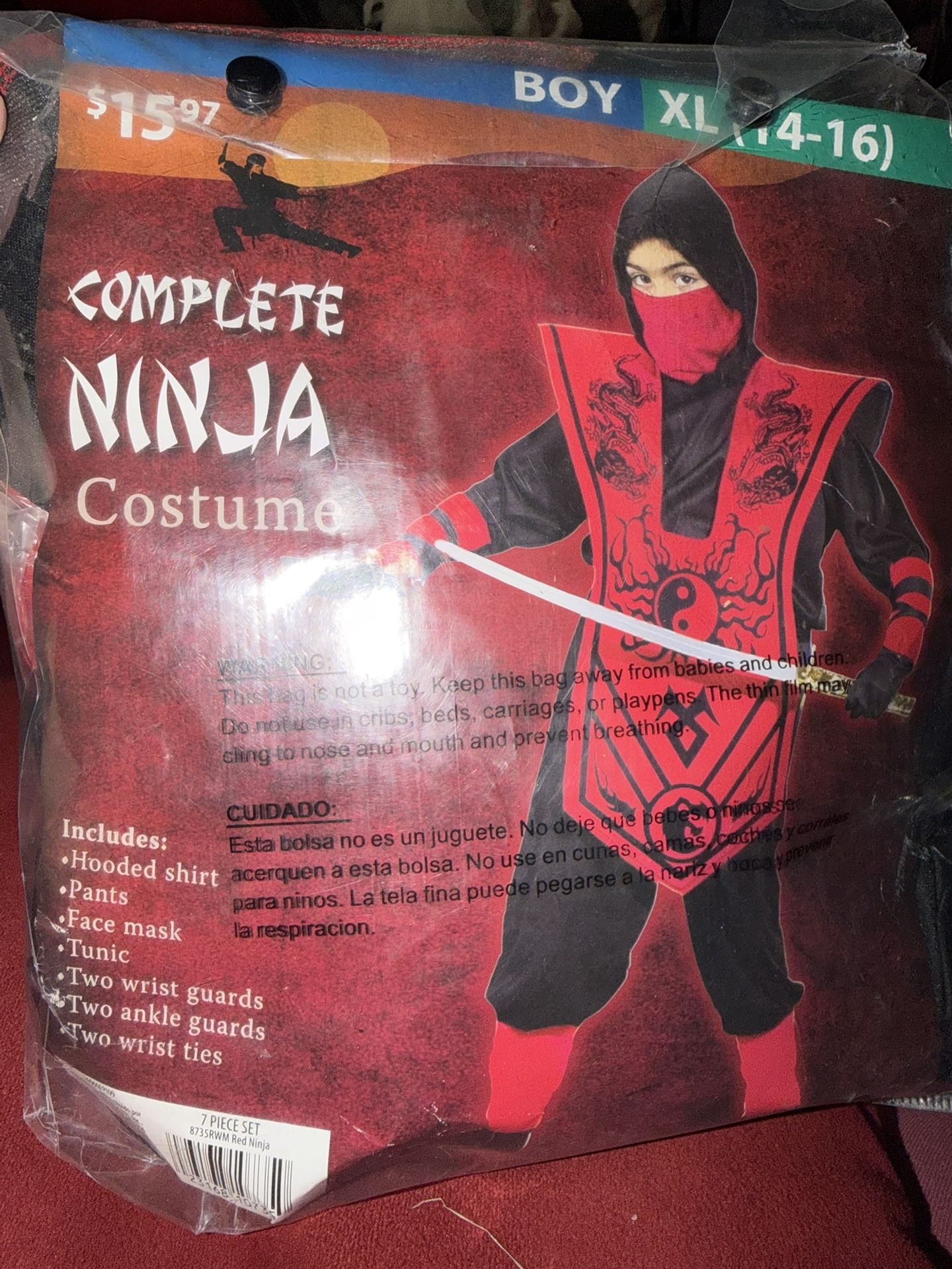 Ninja Youth Size XL 14-16