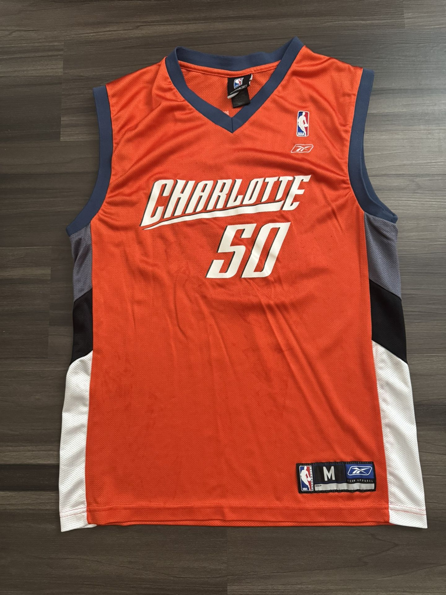 Reebok Emeke Ofakor #50 Charlotte Bobcats Hornets NBA Jersey Men’s Sz Medium