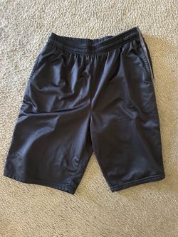 Bollinger black track short with gray stripes down the sides, size L