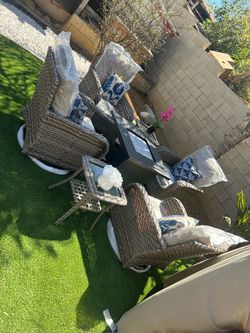 Patio furniture set outdoor new the  box