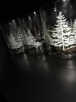 3 Glass Christmas Decor 
