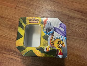 Pokémon cards metal container