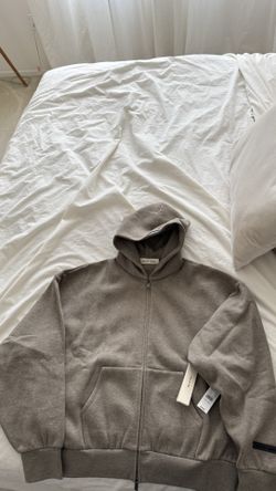 Fear of God ESSENTIALS Homestead Heather Classic Fleece Zip Up Hoodie