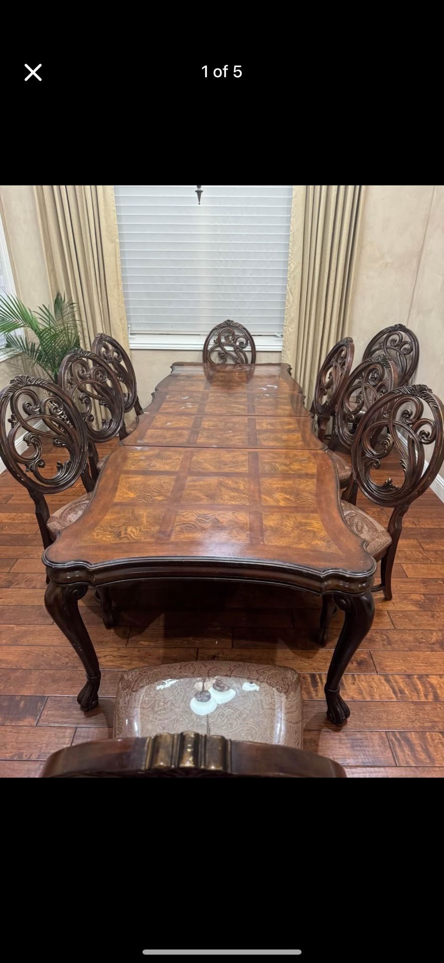 10 seat wood dining table