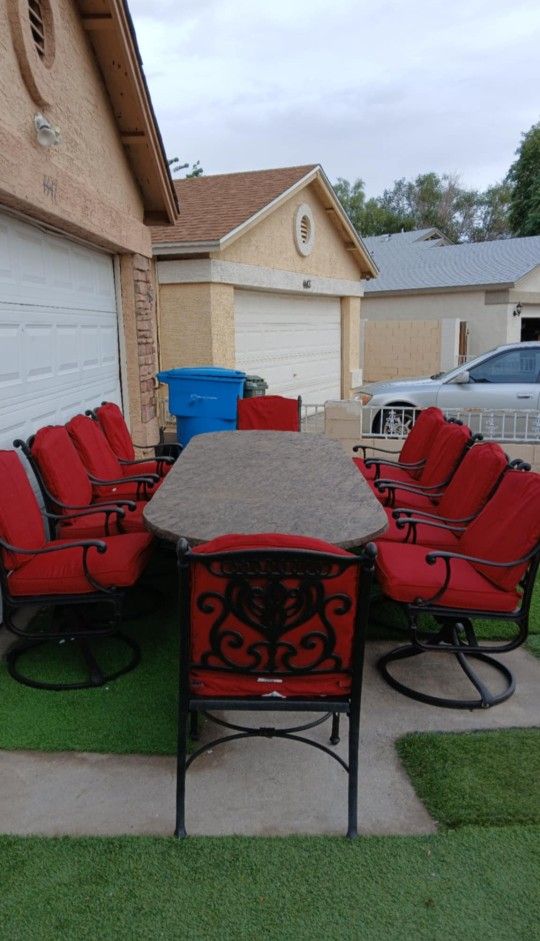 Nice Patio Furniture Iron Heavy 