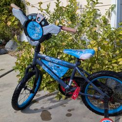 Nice 16" Huffy Blue Bike Bicycle for Kids with Helmet 