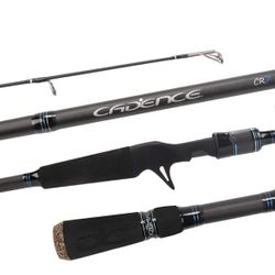 Cadence CR7B Baitcasting Rods Fast Action Fishing Rods Super Lightweight Sensitive Portable Casting Rods 40 Ton Carbon Fuji Reel Seat Stainless Steel 