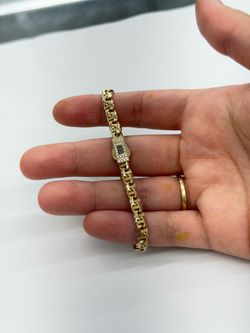 10KT Real Chino Monaco Bracelet