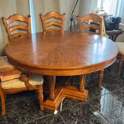 Wooden Round Table