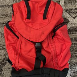 Red Camping Weatherproof Backpack