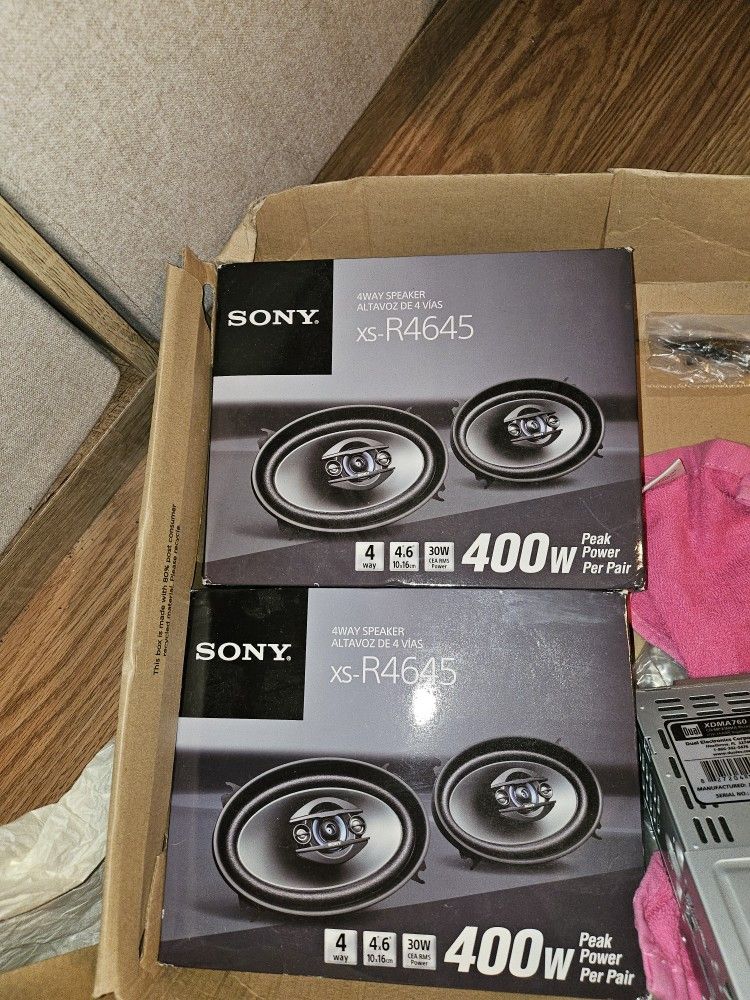 Car stereo speakers.