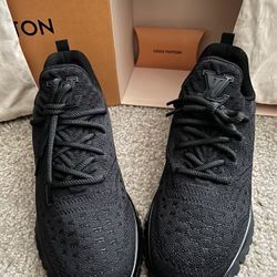 Authentic Black Louis Vuitton VNR Knit Sneakers