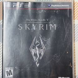 PS3 Game. The Elder Scrolls V: Skyrim (PlayStation 3, 2011) Manual /Case Tested!
