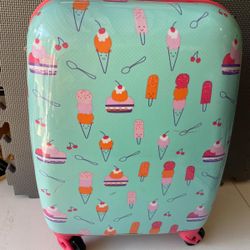 🧳 Hard Suitcase | Ice Cream Pattern, Fun Travel Look 🍦🧳