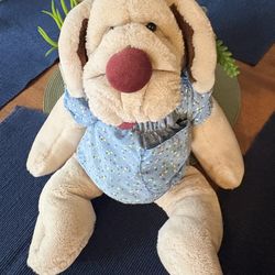 Two Wrinkles the dog hand puppets