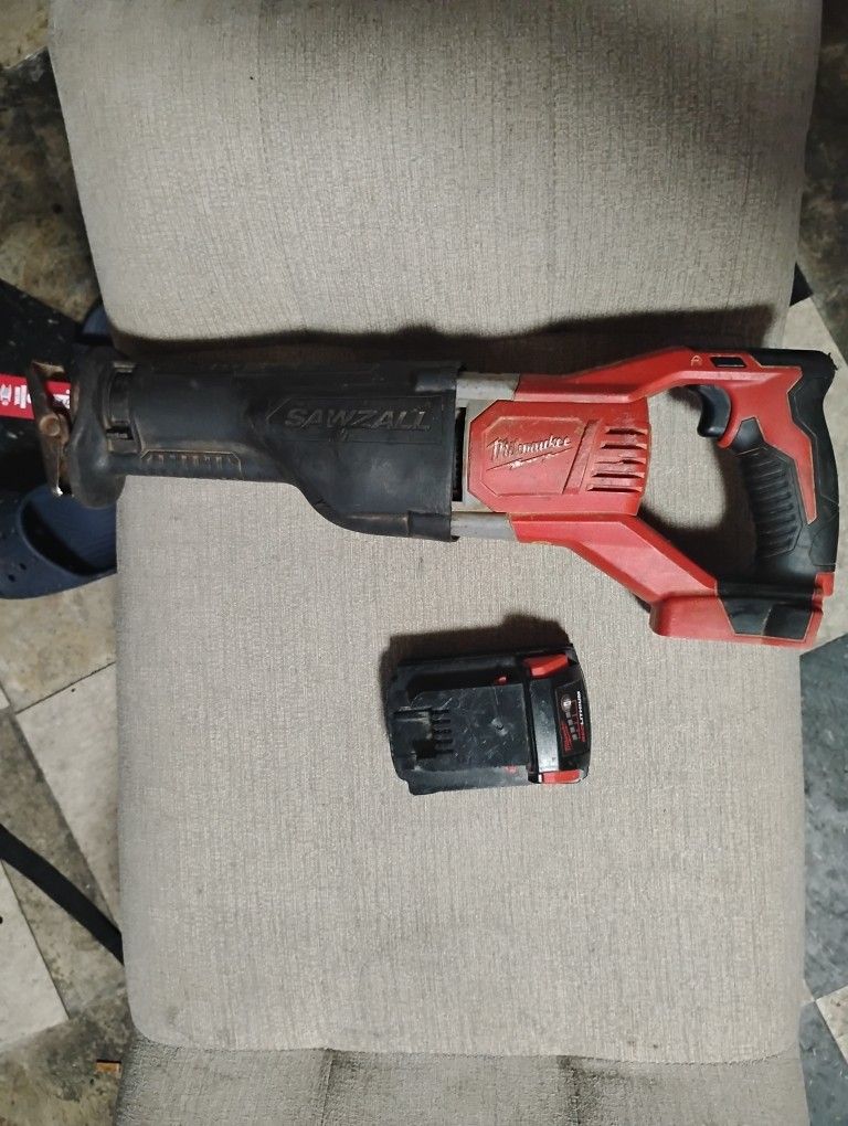 Milwaukee Sawzall And Ryobi 16"  2 Cycle Chain Saw 