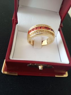 Gold Deep Plated Diamond Comfortable Ring