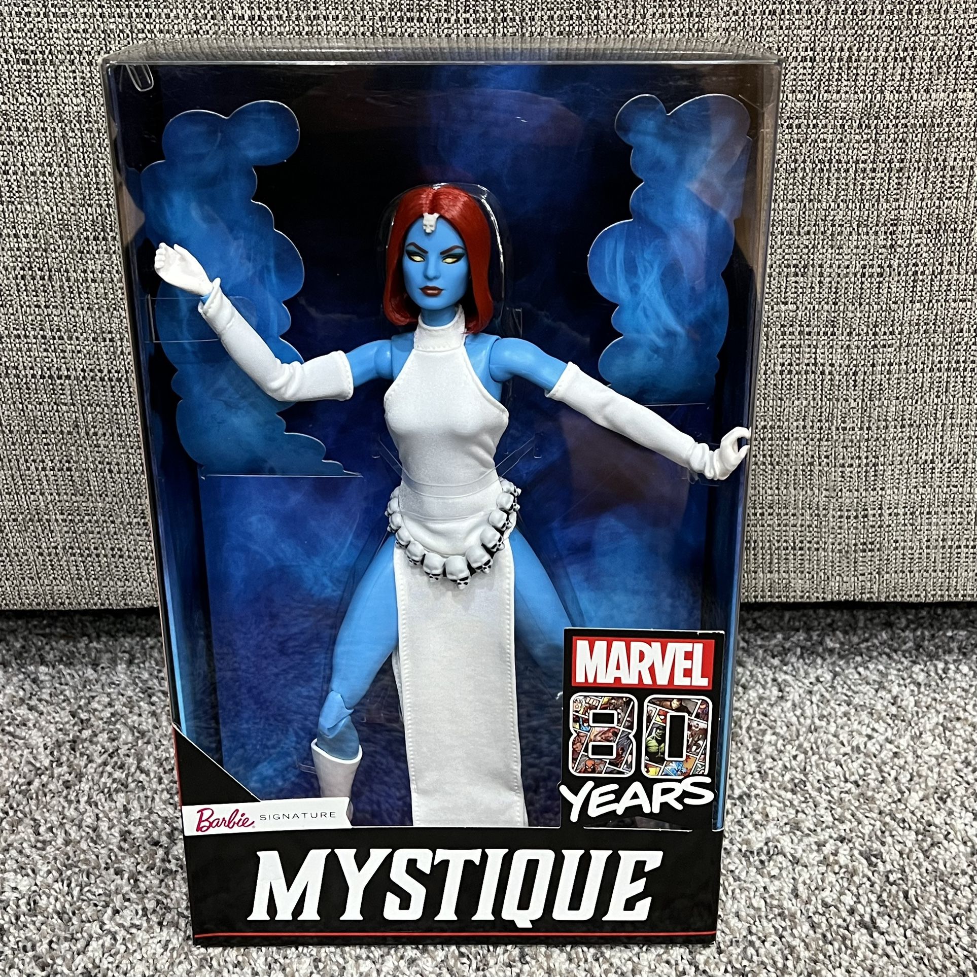 New, Marvel Mystique 80th Anniversary Barbie Signature Doll