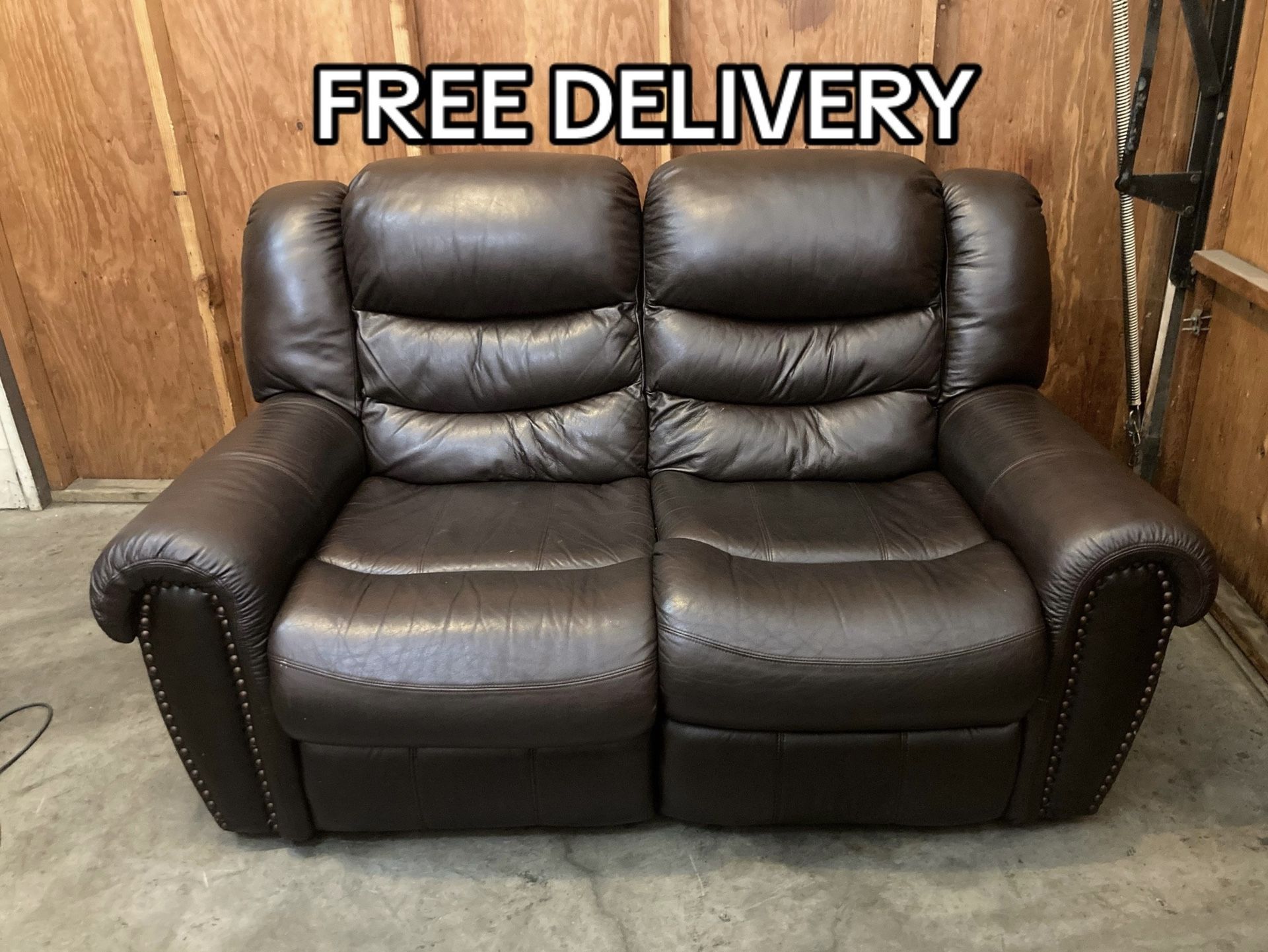 Recliner Loveseat Couch Sofa - Free Delivery