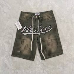 Vale Distressed Multicolor Rhinestone Jorts