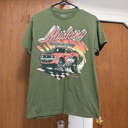 Medium green Mustang T-Shirt tee