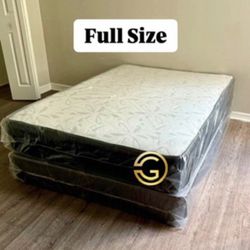 NEW Mattress Full Size With Box Spring // Offer  🚚