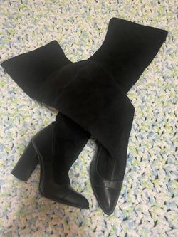 Aldo- Over The Knee Boots Black Suede-size 8.5-$30