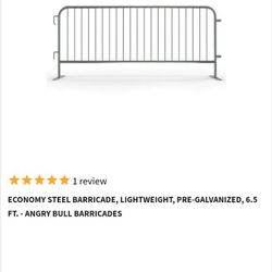 Four 6ft Barriers For Sale