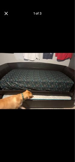 Trundle bed with mattresses