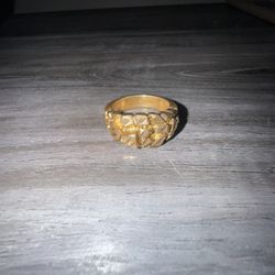 14k Gold Nugget Ring