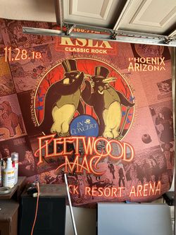 Rare Concert Banner 6’x6’