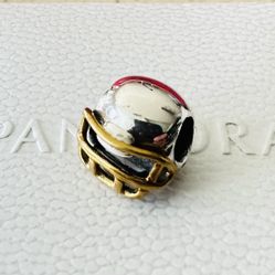 Pandora Football Helmet Charm #790570 +FREE Pandora Gift Box +Tag
