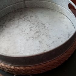 Metal Tray Great For Guest Or Art