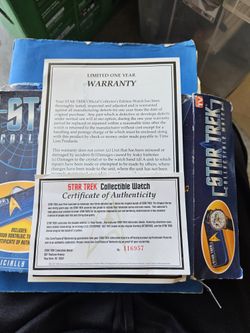 Star Treck Colletable Watch 