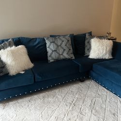 Navy Blue Sectional